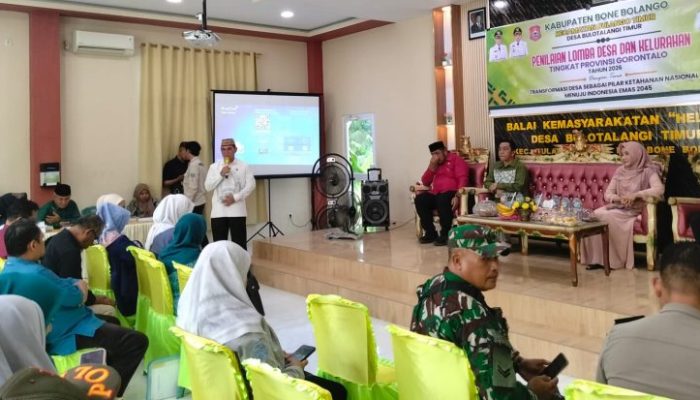 Wakili Bone Bolango di Lomba Tingkat Provinsi, Sekda Iwan Berharap Bulotalangi Timur Jadi Contoh Desa Maju