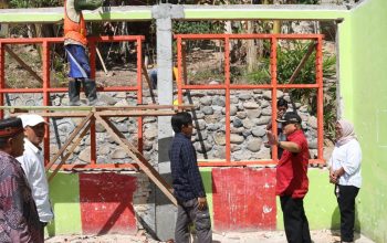 Soroti Pembangunan SDN 18 Telaga Biru, Bupati Sofyan Tekankan Kualitas Pengawasan
