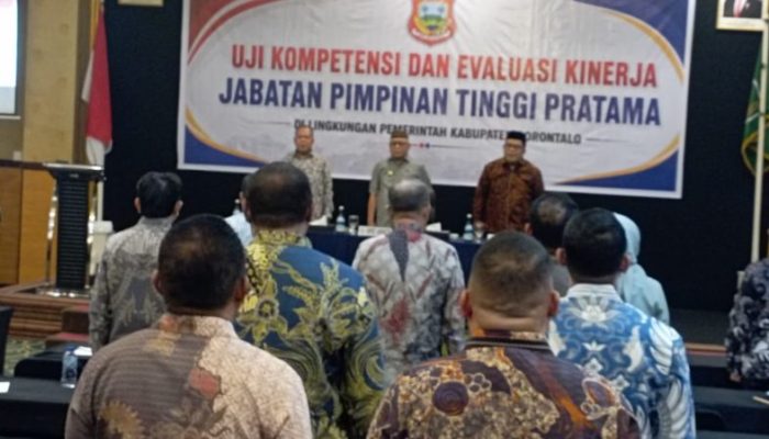 Penyesuaian SOTK Baru, Pemkab Gorontalo Gelar Uji Kompetensi dan Evaluasi Kinerja Pejabat Eselon II