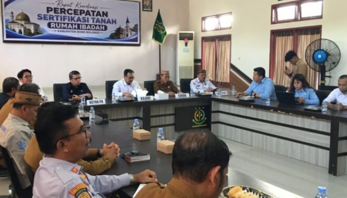 Gandeng Kejari, Pemkab Bone Bolango Bentuk Satgas Khusus Sertifikasi Tanah Rumah Ibadah melalui Program Isbat Wakaf