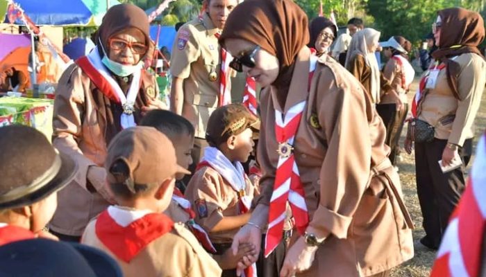 Dinas Pendidikan Gorut Gelar Kemah Prasiaga, TP PKK Dorong Pembentukan Karakter Anak Usia Dini