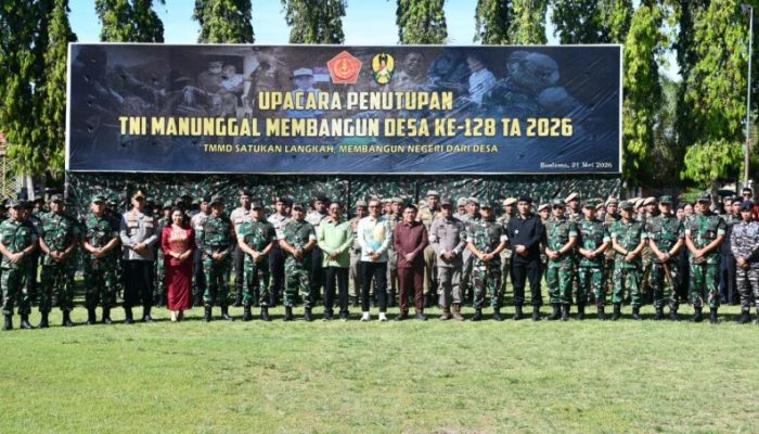 Percepat Pembangunan Desa, Pemkab Boalemo Gandeng TNI dan Kepolisian Lewat Karya Bakti